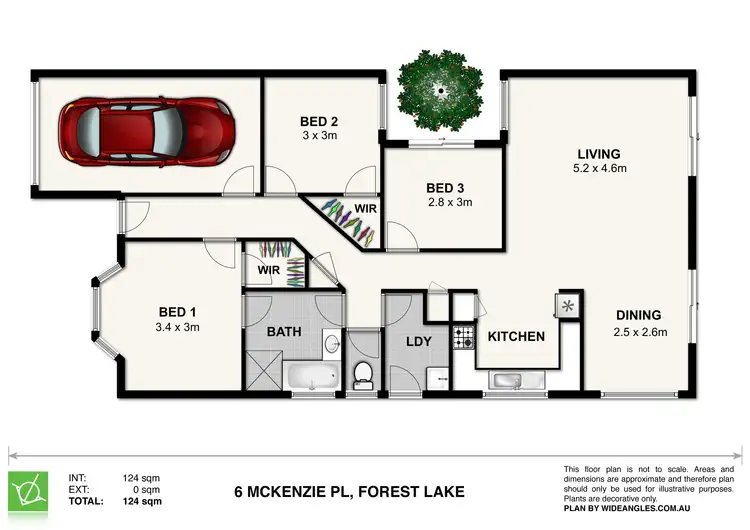 Floorplan of Homely house listing, 6 Mckenzie Place, Forest Lake QLD 4078