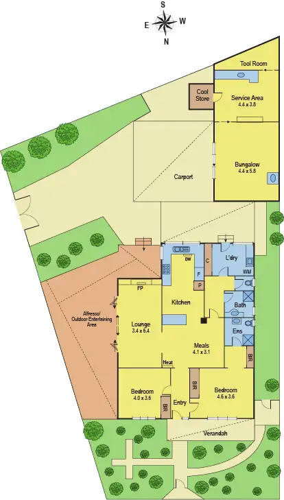Floorplan of Homely house listing, 6 Richmond Street, Geelong VIC 3220