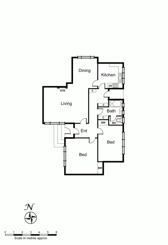 Floorplan of Homely unit listing, 4/58-60 Whitmuir Road, Mckinnon VIC 3204