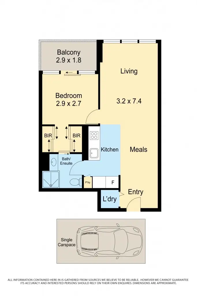 Floorplan of Homely apartment listing, 716/568 St Kilda Road, Melbourne VIC 3004