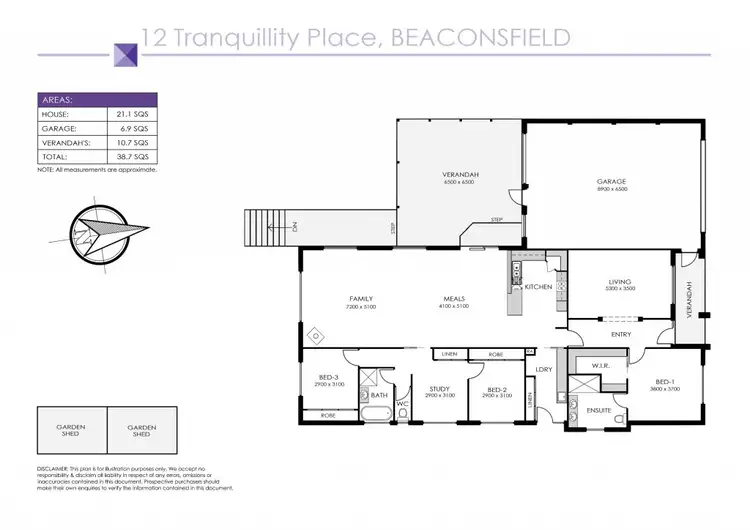 Floorplan of Homely house listing, 12 Tranquility Place, Beaconsfield VIC 3807