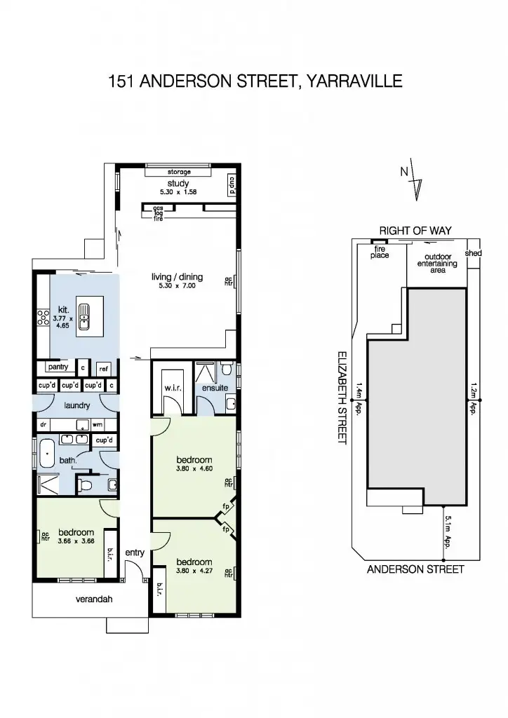Floorplan of Homely house listing, 151 Anderson Street, Yarraville VIC 3013