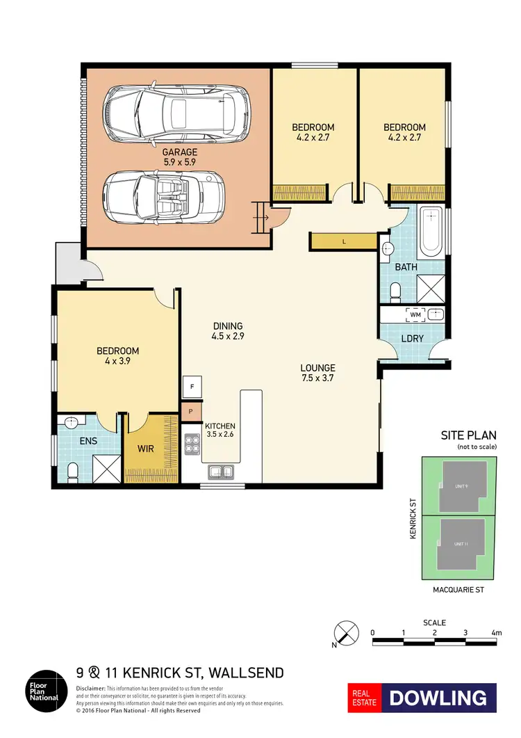 Floorplan of Homely house listing, 9 Kenrick Street, Wallsend NSW 2287