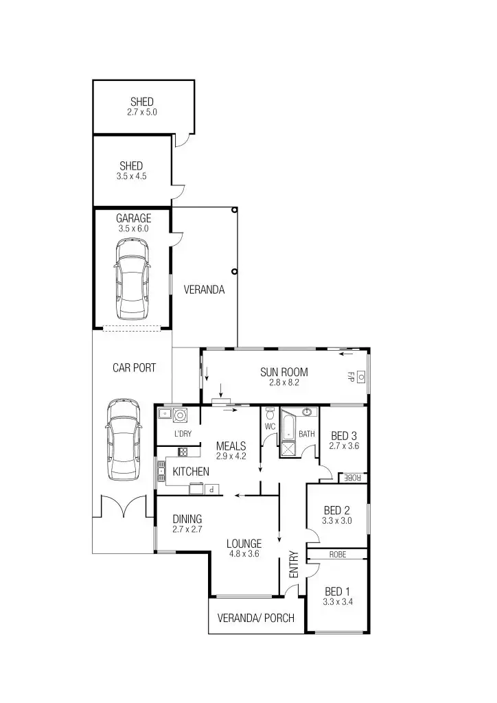 Floorplan of Homely house listing, 59 Darebin Drive, Thomastown VIC 3074