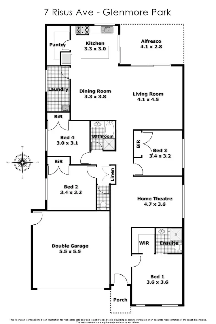 Floorplan of Homely house listing, 7 Risus Avenue, Glenmore Park NSW 2745