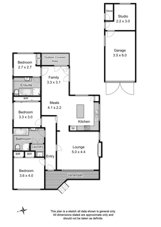 Floorplan of Homely house listing, 44 Glenvale Road, Ringwood North VIC 3134