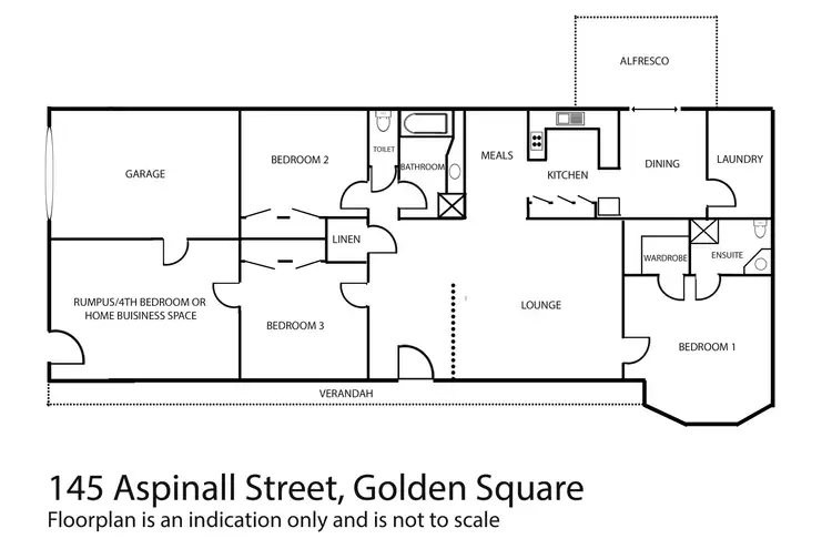 Floorplan of Homely house listing, 145 Aspinall Street, Golden Square VIC 3555