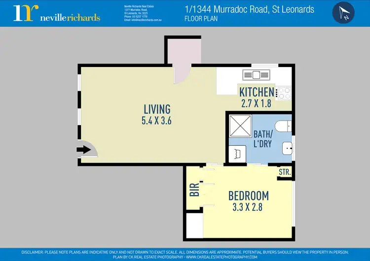 Floorplan of Homely house listing, 1/1344 Murradoc Road, St Leonards VIC 3223