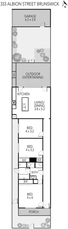 Floorplan of Homely house listing, 333 Albion Street, Brunswick VIC 3056