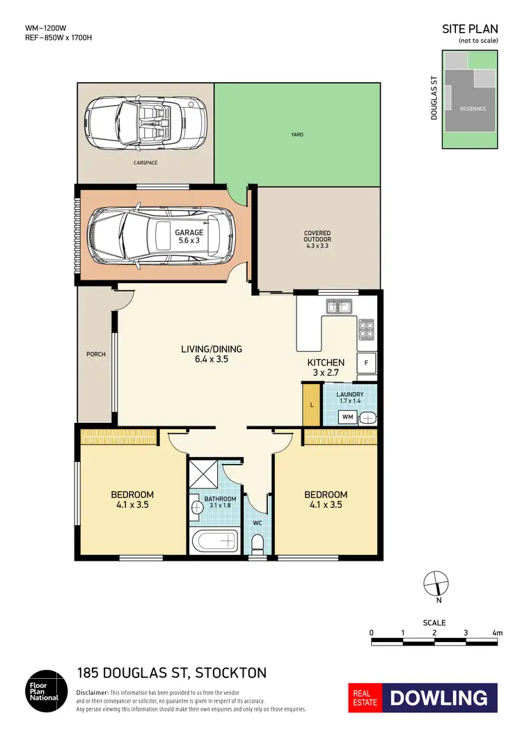 Floorplan of Homely villa listing, 185 Douglas Street, Stockton NSW 2295