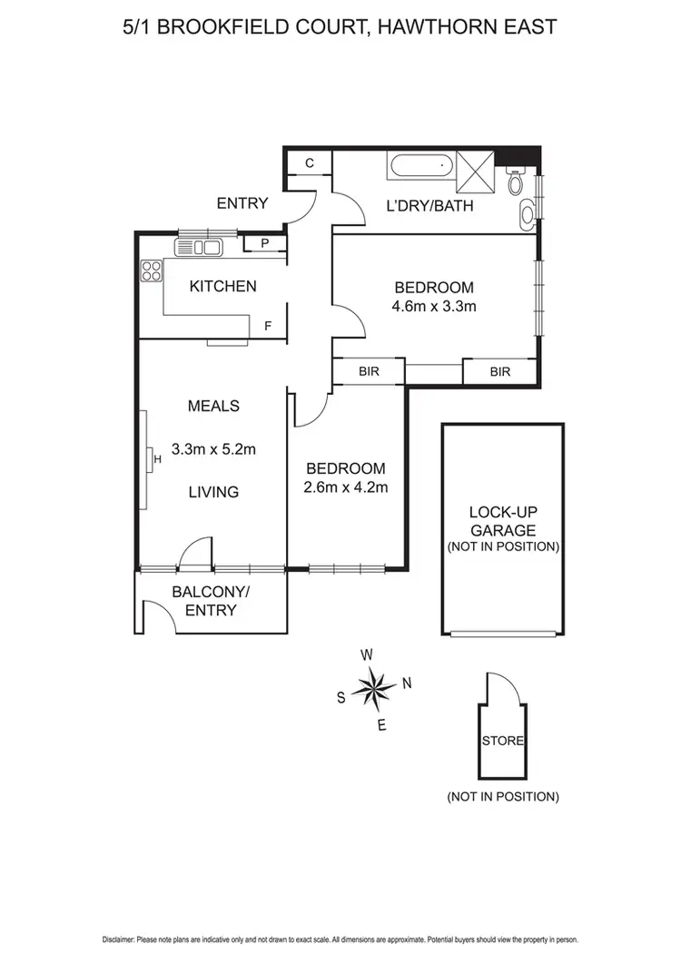 Floorplan of Homely apartment listing, 5/1 Brookfield Court, Hawthorn East VIC 3123