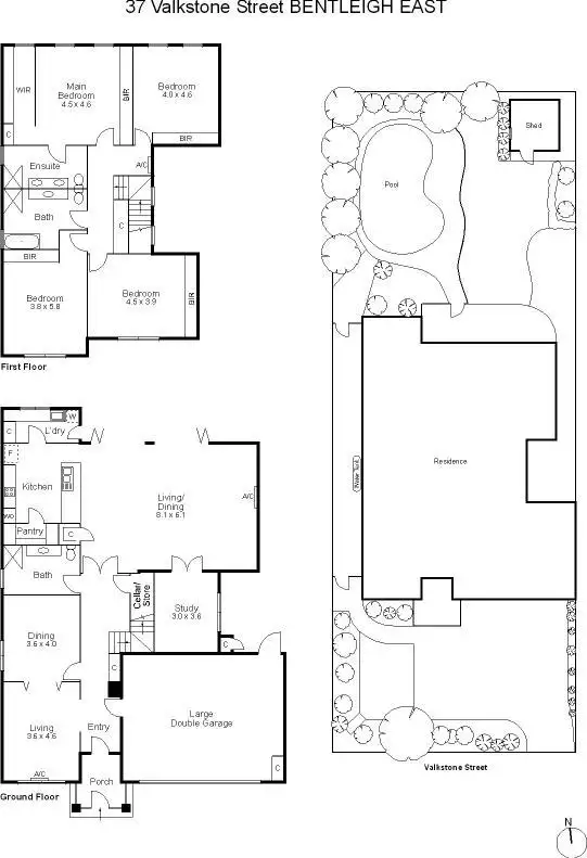 Floorplan of Homely house listing, 37 Valkstone Street, Bentleigh East VIC 3165