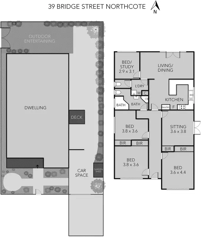 Floorplan of Homely house listing, 39 Bridge Street, Northcote VIC 3070