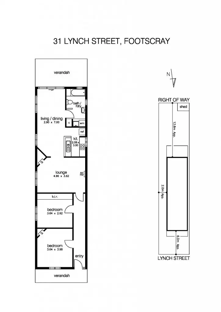 Floorplan of Homely house listing, 31 Lynch Street, Footscray VIC 3011