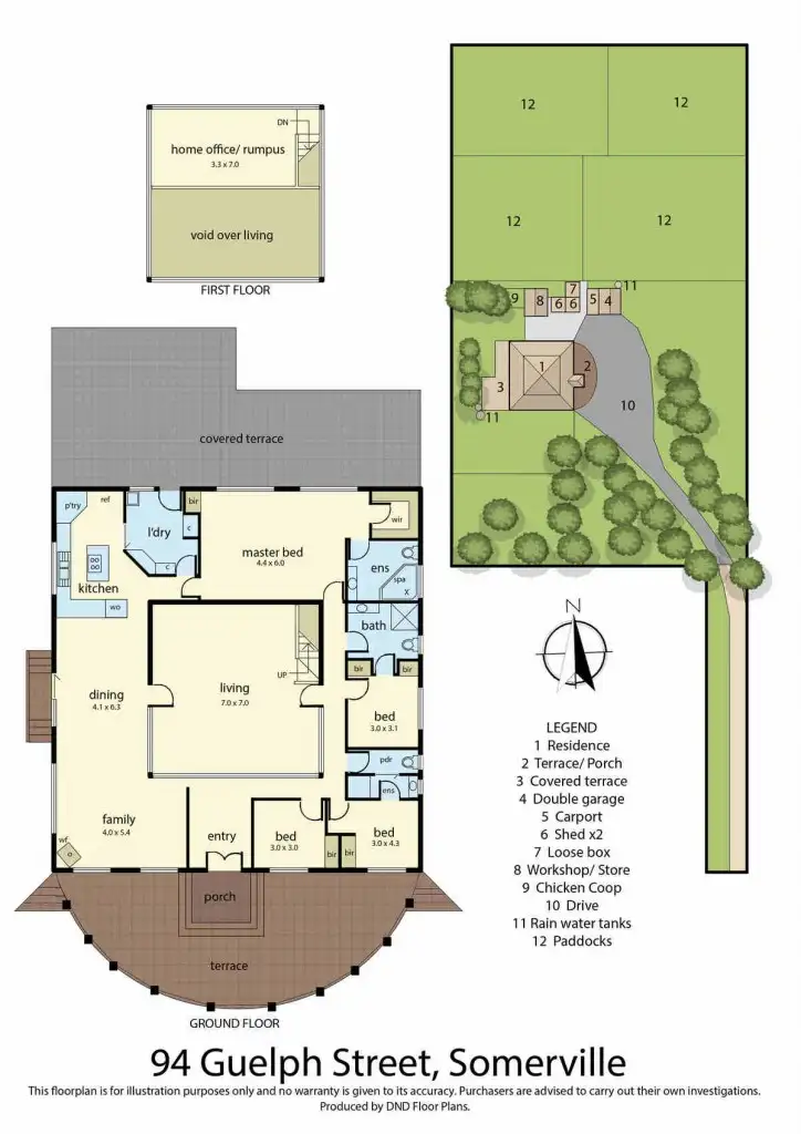Floorplan of Homely house listing, 94 Guelph Street, Somerville VIC 3912