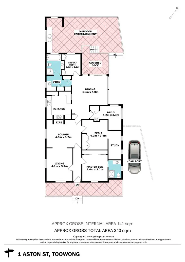 Floorplan of Homely house listing, 1 Aston Street, Toowong QLD 4066