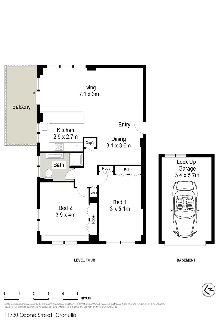 Floorplan of Homely apartment listing, 11/30 Ozone Street, Cronulla NSW 2230