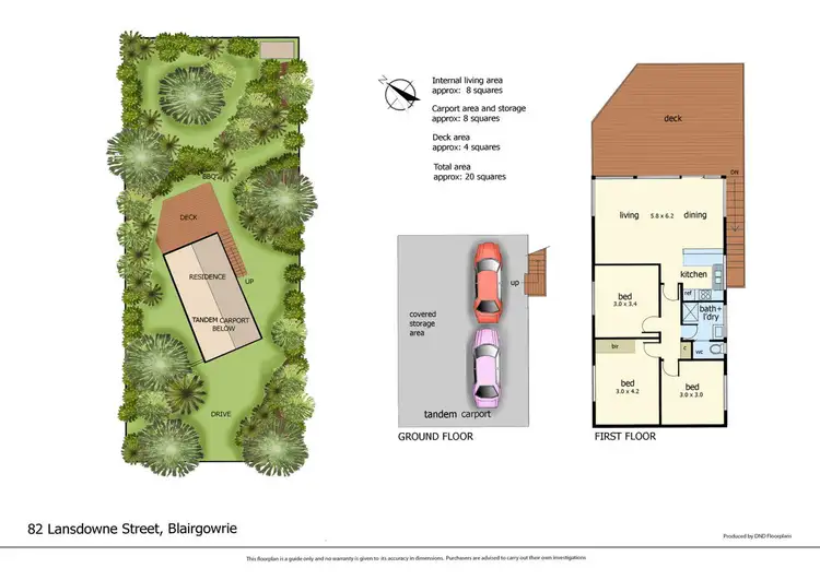 Floorplan of Homely house listing, 82 Lansdowne Street, Blairgowrie VIC 3942
