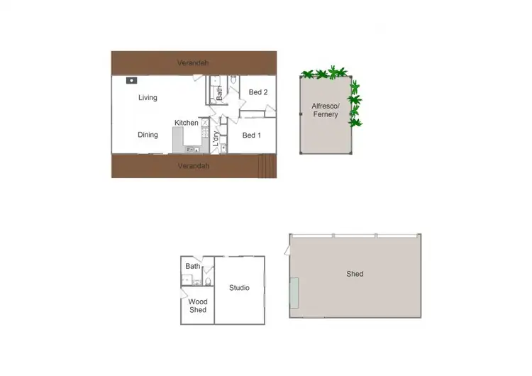 Floorplan of Homely house listing, 14 Chenery Street, Jamieson VIC 3723