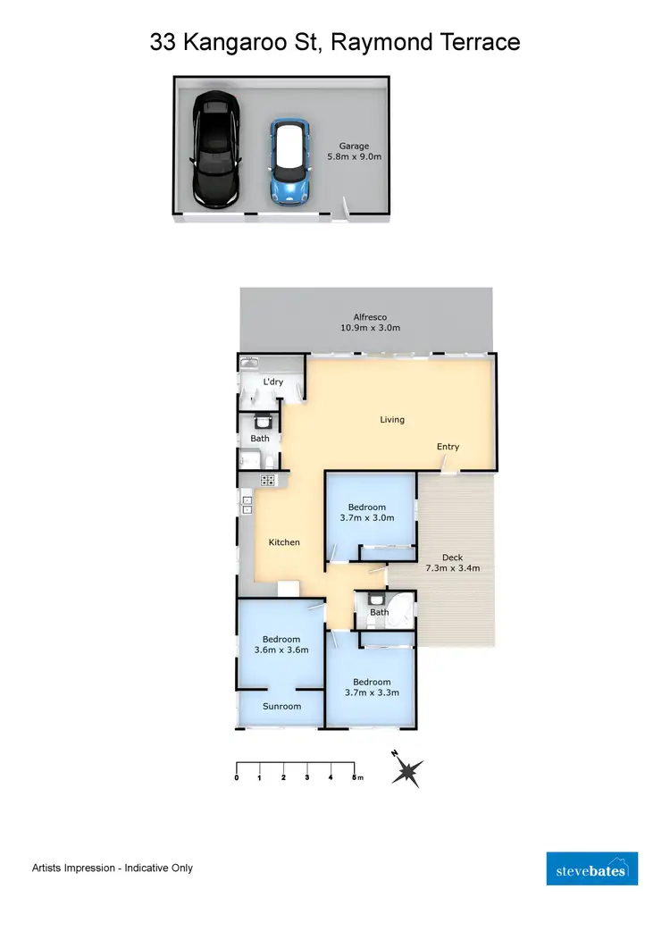 Floorplan of Homely house listing, 33 Kangaroo Street, Raymond Terrace NSW 2324