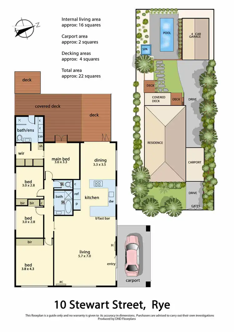 Floorplan of Homely house listing, 10 Stewart Street, Rye VIC 3941