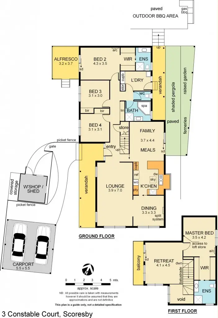 Floorplan of Homely house listing, 3 Constable Court, Scoresby VIC 3179