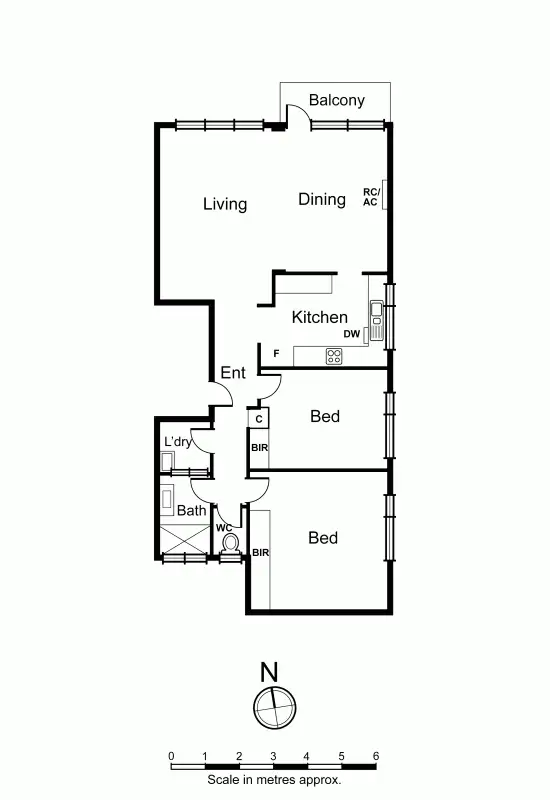 Floorplan of Homely apartment listing, 9/11 Wrexham Road, Prahran VIC 3181