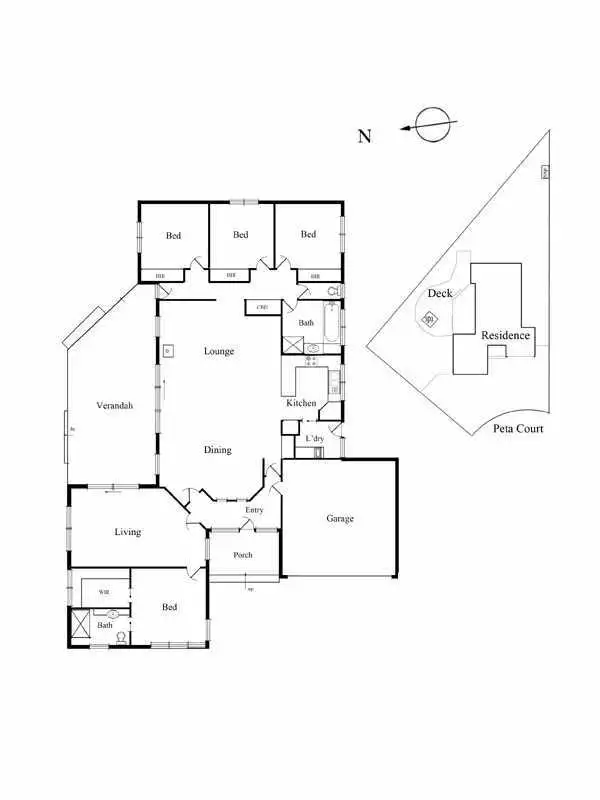Floorplan of Homely house listing, 4 Peta Court, Blairgowrie VIC 3942
