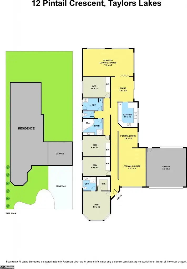 Floorplan of Homely house listing, 12 Pintail Crescent, Taylors Lakes VIC 3038