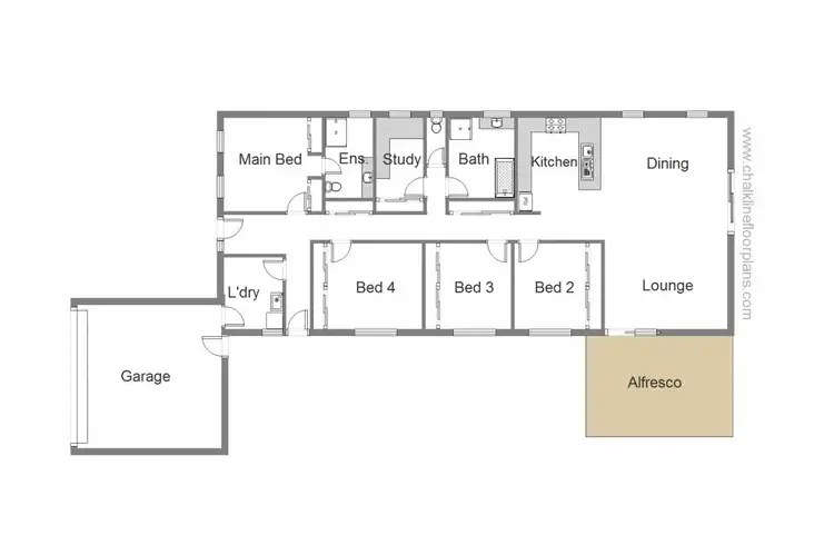 Floorplan of Homely house listing, 75 Cambridge Drive, Mansfield VIC 3722