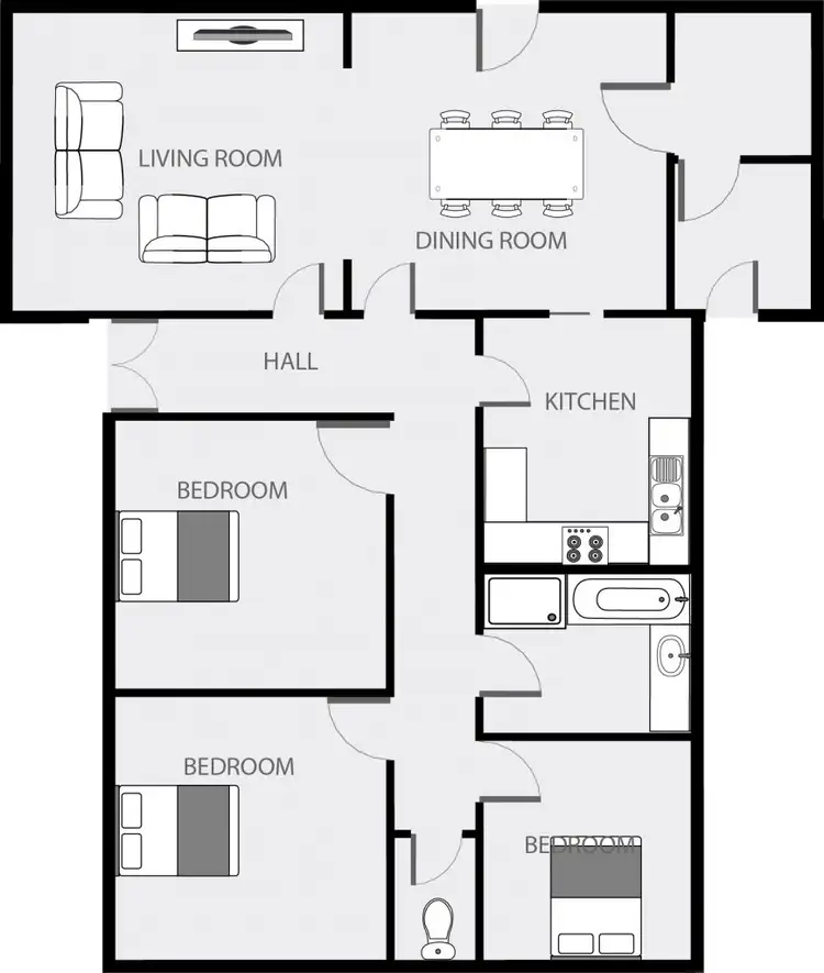 Floorplan of Homely house listing, 1 Oak Avenue, Mildura VIC 3500