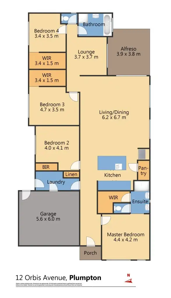Floorplan of Homely house listing, 12 Orbis Avenue, Plumpton VIC 3335