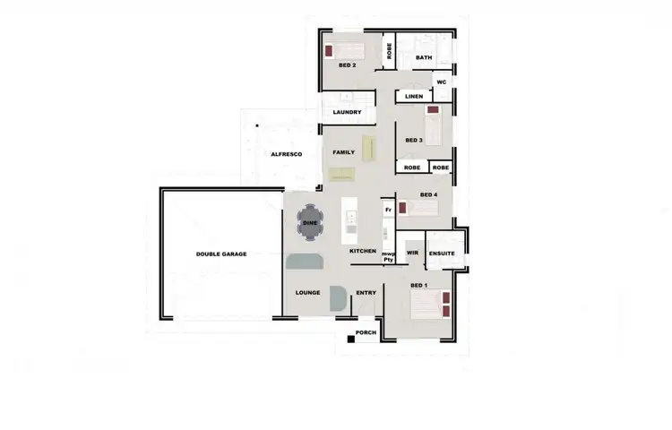 Floorplan of Homely house listing, 22 Lavender Rise, Red Cliffs VIC 3496