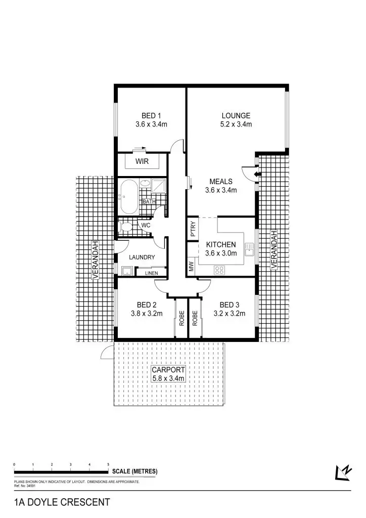 Floorplan of Homely house listing, 1A Doyle Crescent, Spring Gully VIC 3550