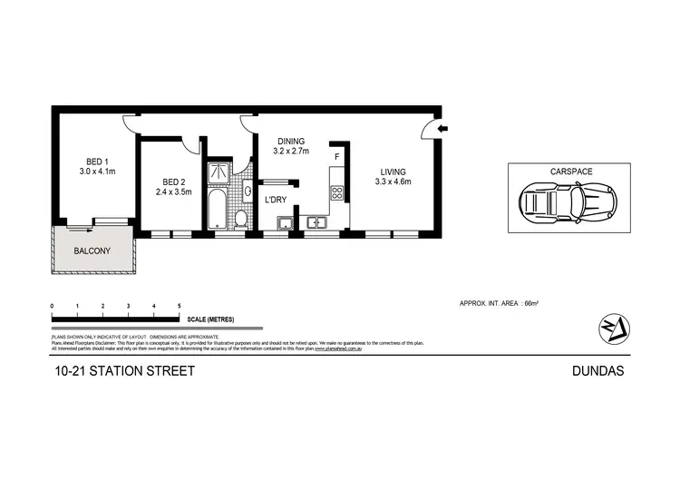 Floorplan of Homely unit listing, 10/21 Station Street, Dundas NSW 2117