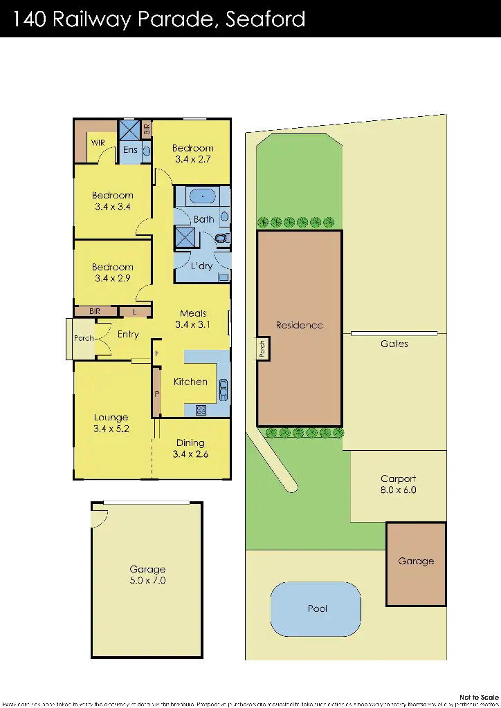 Floorplan of Homely house listing, 140 Railway Parade, Seaford VIC 3198