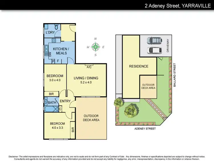 Floorplan of Homely house listing, 2 Adeney Street, Yarraville VIC 3013