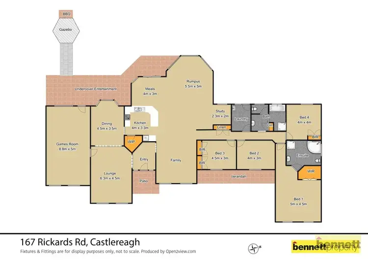 Floorplan of Homely house listing, 167 Rickards Road, Castlereagh NSW 2749