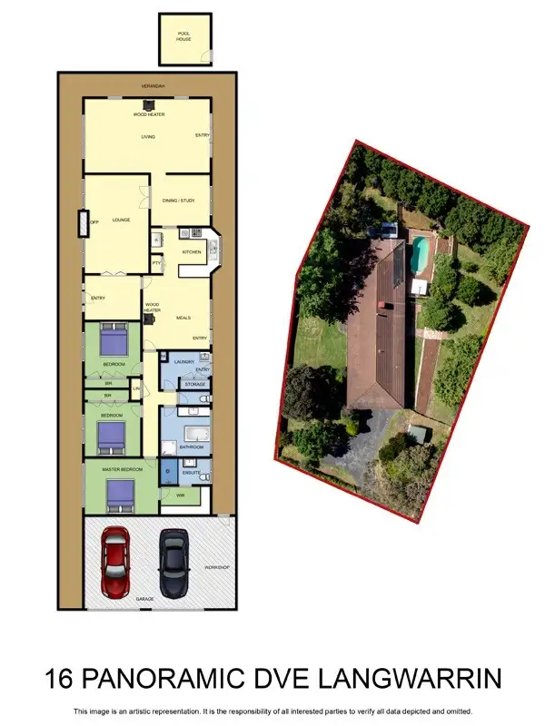 Floorplan of Homely house listing, 16 Panoramic Drive, Langwarrin VIC 3910