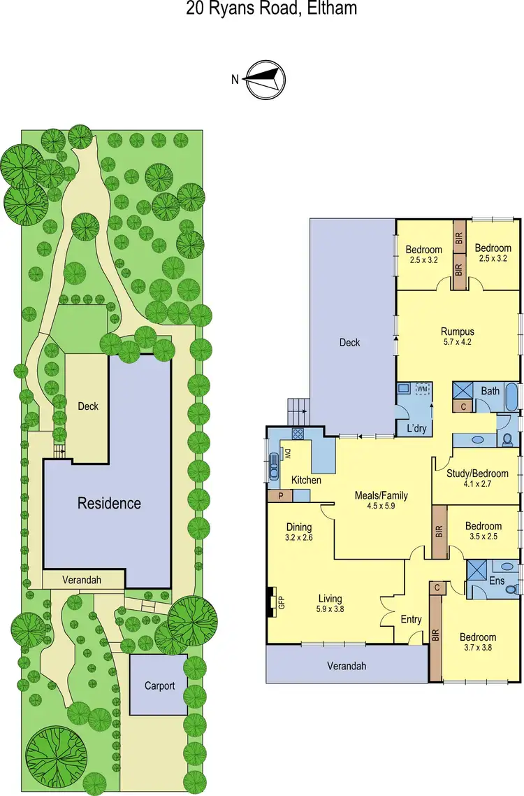 Floorplan of Homely house listing, 20 Ryans Road, Eltham VIC 3095