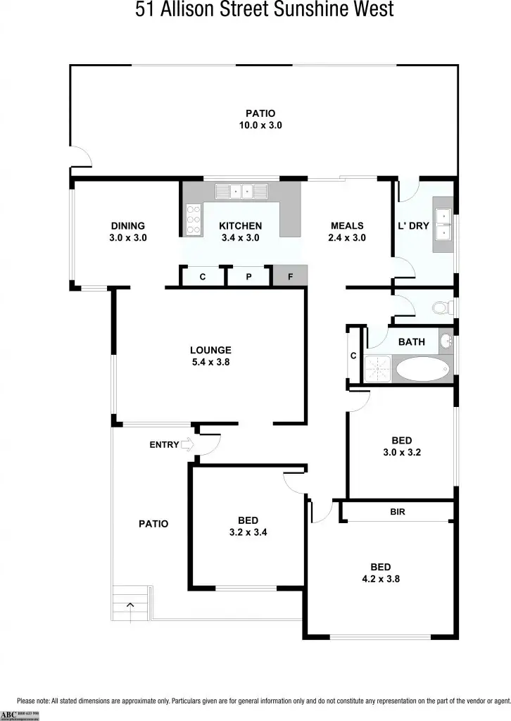 Floorplan of Homely house listing, 51 Allison Street, Sunshine West VIC 3020