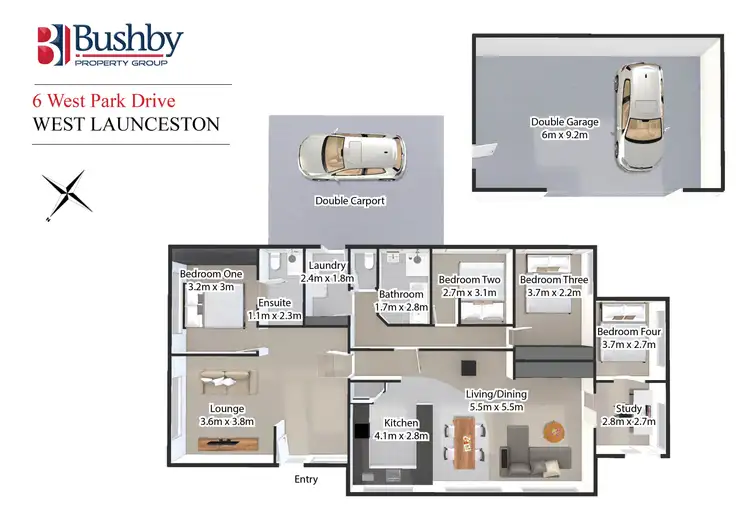 Floorplan of Homely house listing, 6 West Park Drive, West Launceston TAS 7250