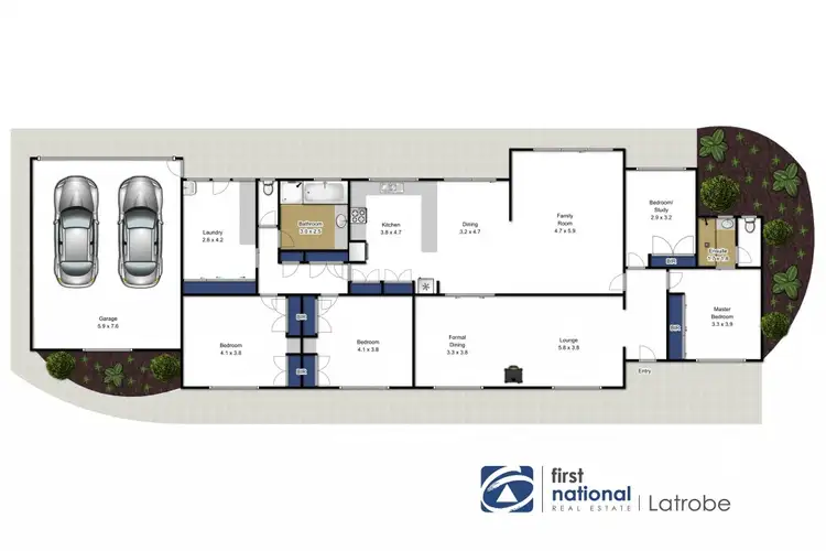 Floorplan of Homely house listing, 10 Mark Drive, Traralgon VIC 3844