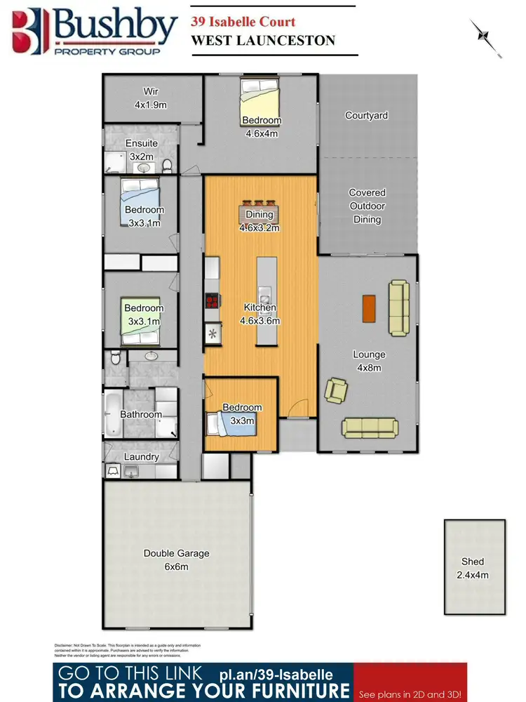 Floorplan of Homely house listing, 39 Isabelle Court, West Launceston TAS 7250