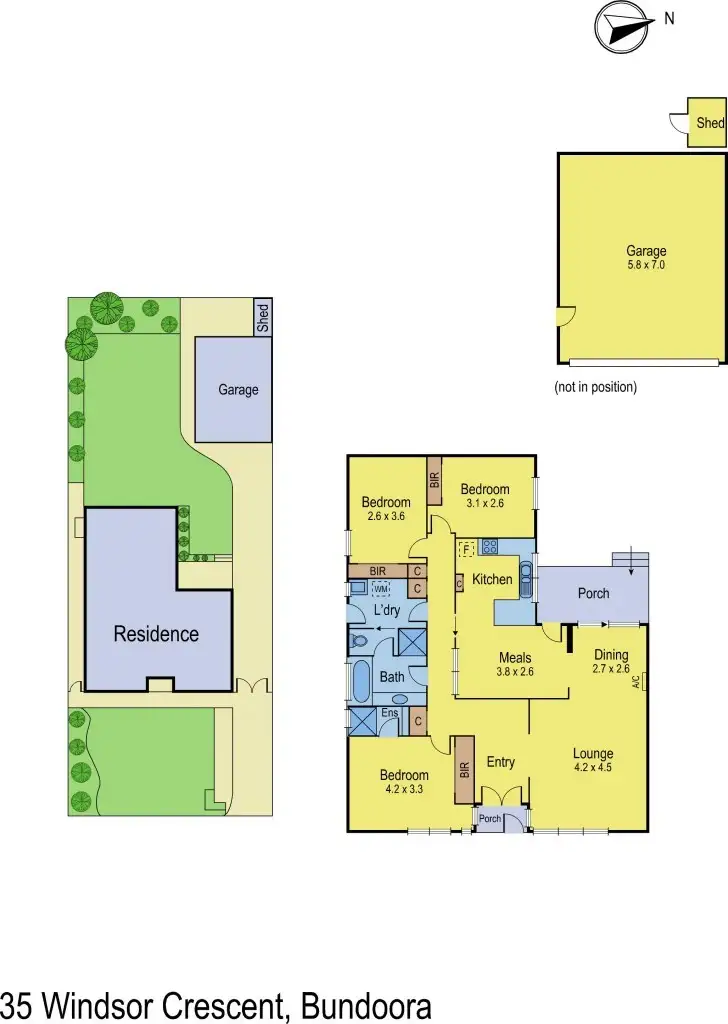 Floorplan of Homely house listing, 35 Windsor Crescent, Bundoora VIC 3083