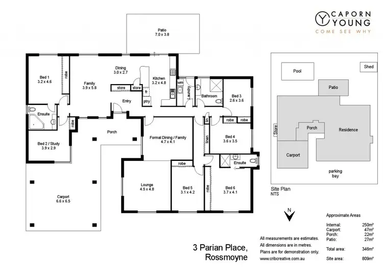 Floorplan of Homely house listing, 3 Parian Place, Rossmoyne WA 6148