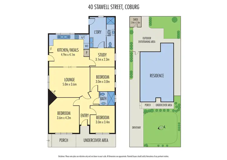 Floorplan of Homely house listing, 40 Stawell Street, Coburg VIC 3058