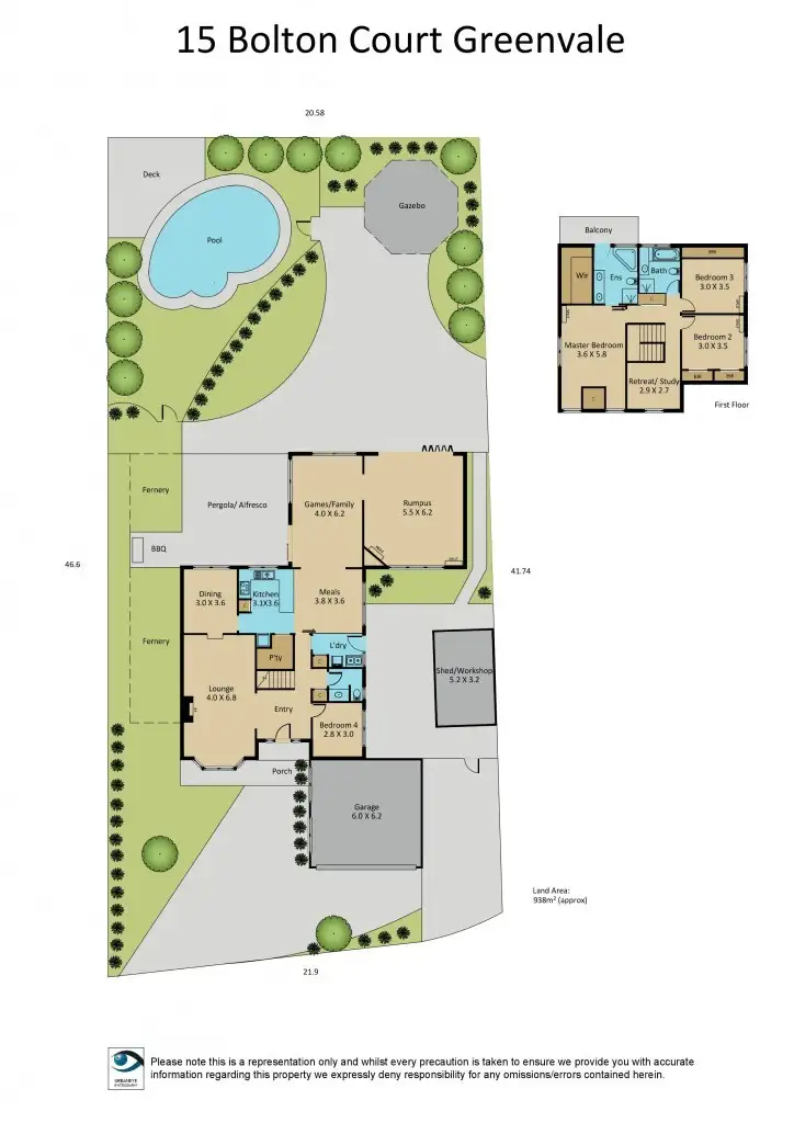 Floorplan of Homely house listing, 15 Bolton Court, Greenvale VIC 3059