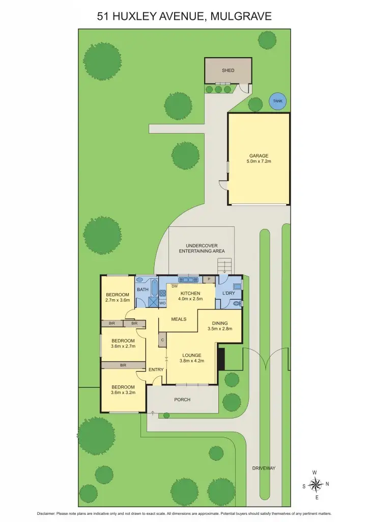 Floorplan of Homely house listing, 51 Huxley Avenue, Mulgrave VIC 3170