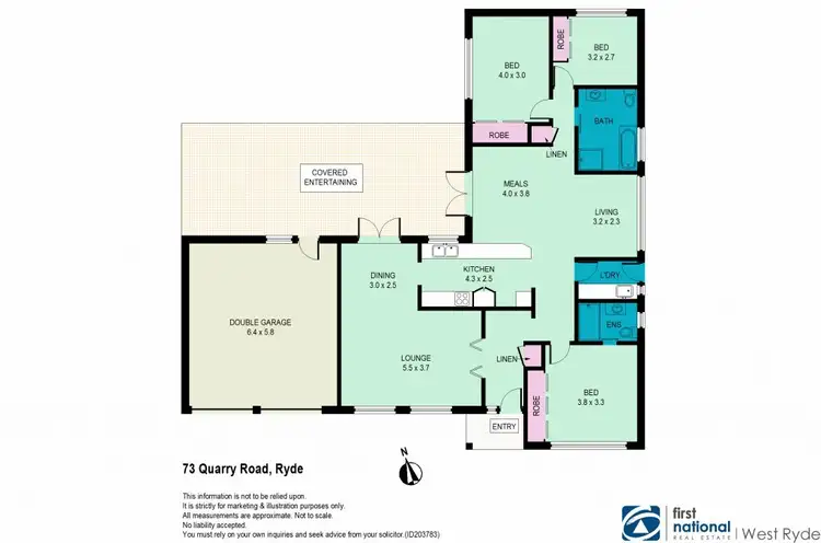Floorplan of Homely house listing, 73 Quarry Road, Ryde NSW 2112